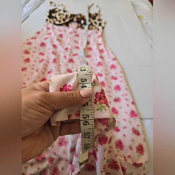 Dancing Leopard Floral Pink And Animal Print Dress Size 8 - Picture 4 of 14